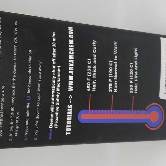 NEW IN PACKAGE Arkam Ionic Beard Straightener Brush Black - Picture 3 of 10